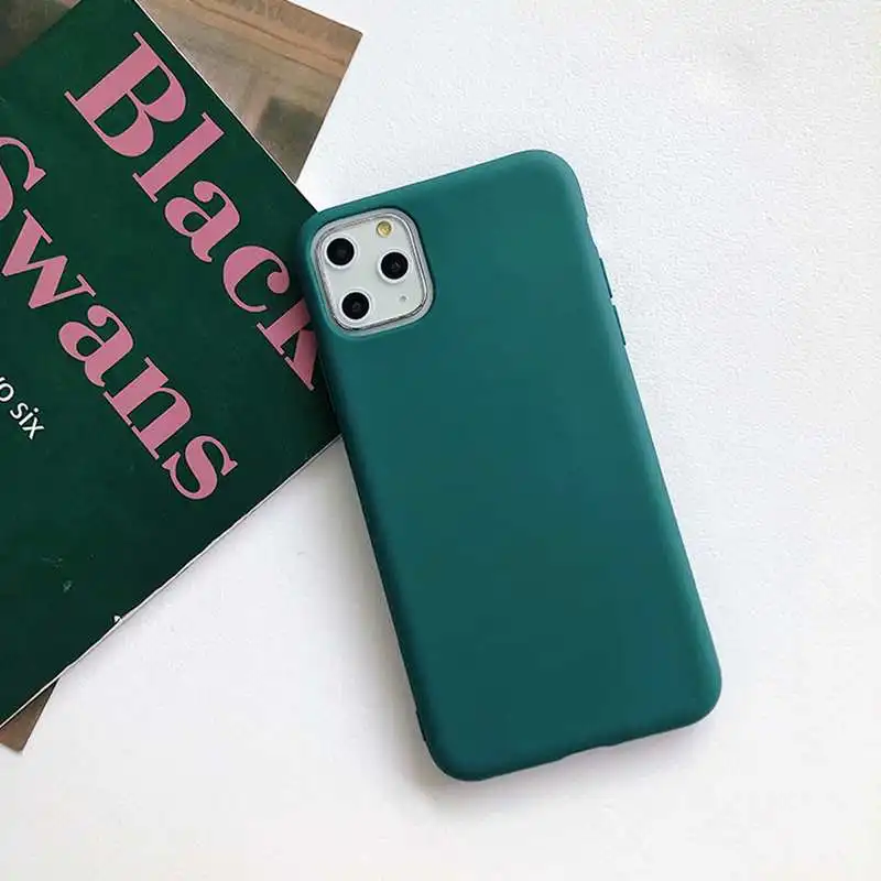 Чехол карамельного цвета для iPhone 11 Pro X XR XS Max 5 s se 6 6s 7 8 Plus модные простые однотонные