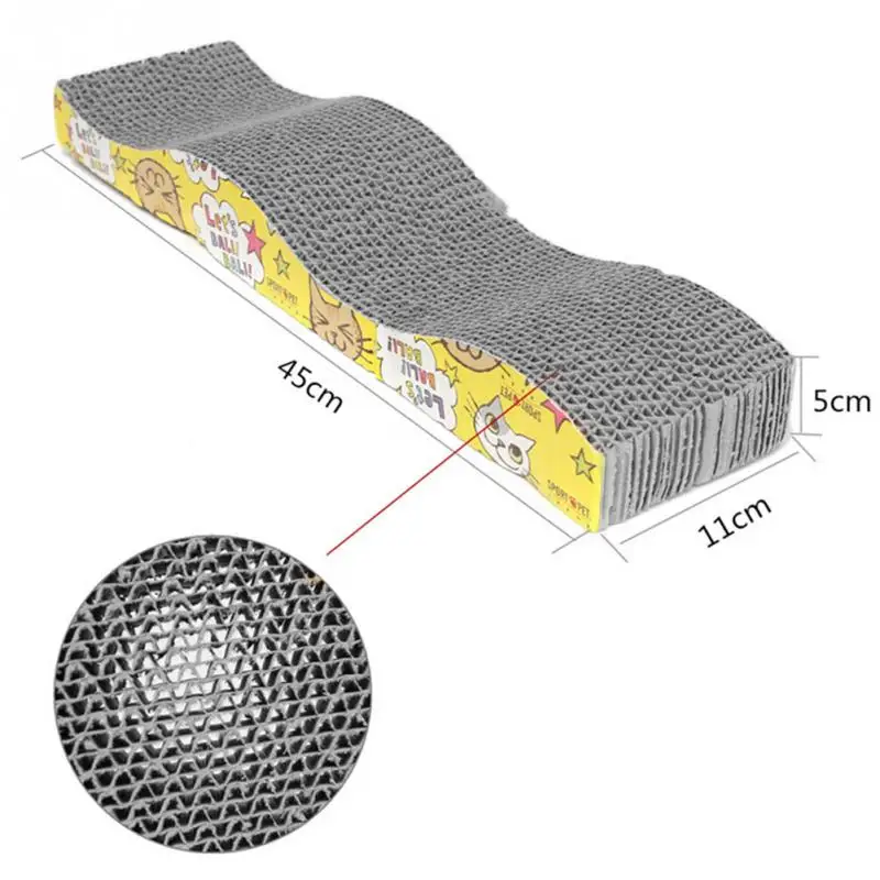 Прямая поставка картонная гофрированная доска для кошек и котят коврик когтей
