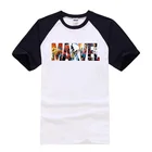 2018 модная мужская футболка Marvel, летняя новая футболка с супергероем из Мстителей, 100% хлопок, высокое качество, реглан, Повседневная футболка, футболки
