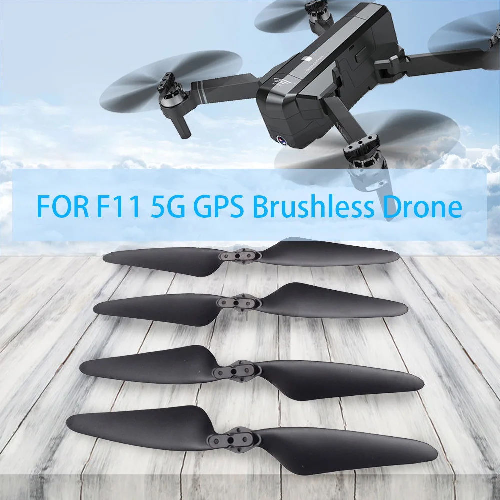 2 пары Sj R/c F11 A/b пропеллер лезвия складной реквизит для 5g Wifi Fpv Gps бесщеточные