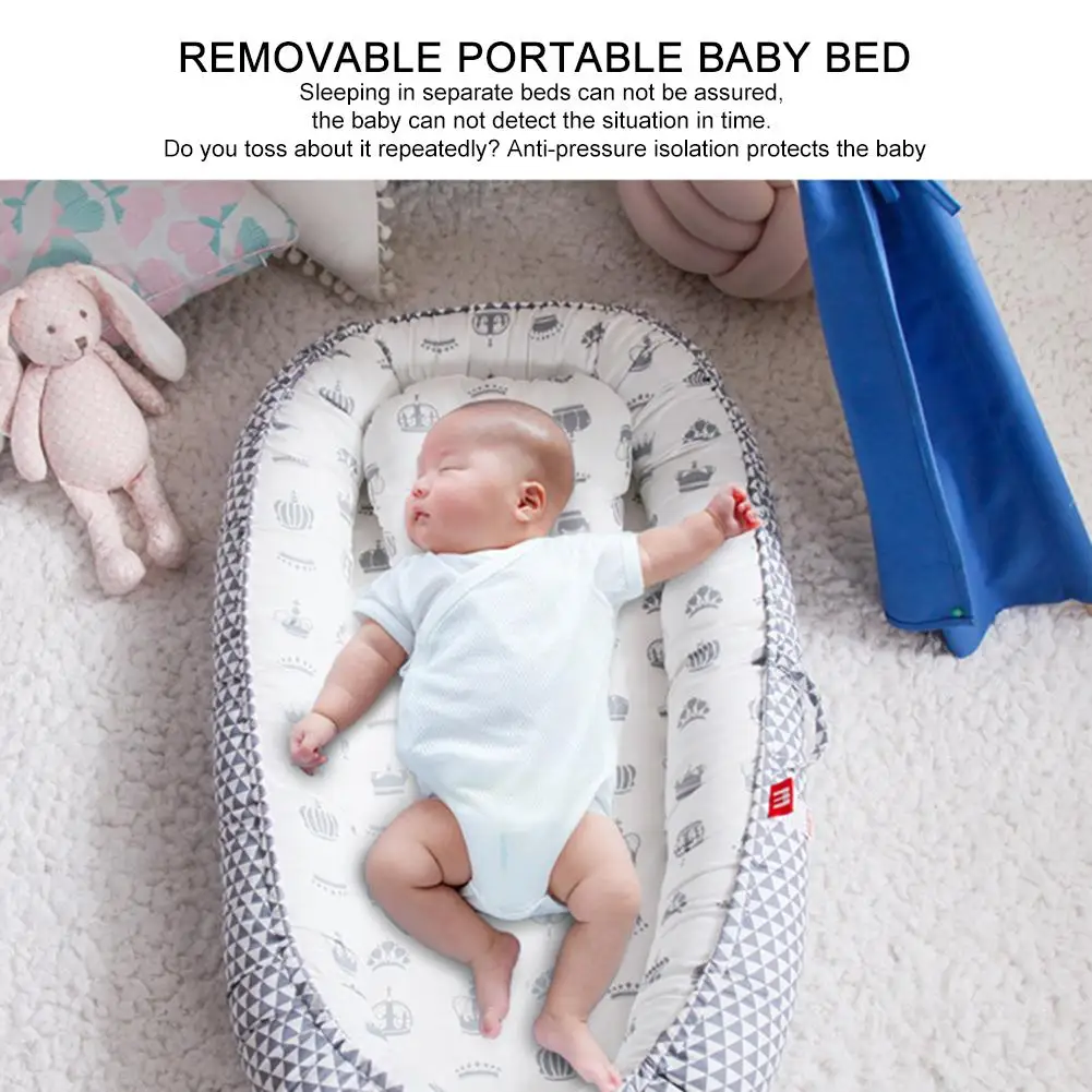 Baby Bassinet Nest Bed Portable Crib Travel Bed Infant Toddler Cotton Cradle For Newborn Baby Bed Bassinet Bumper cuna