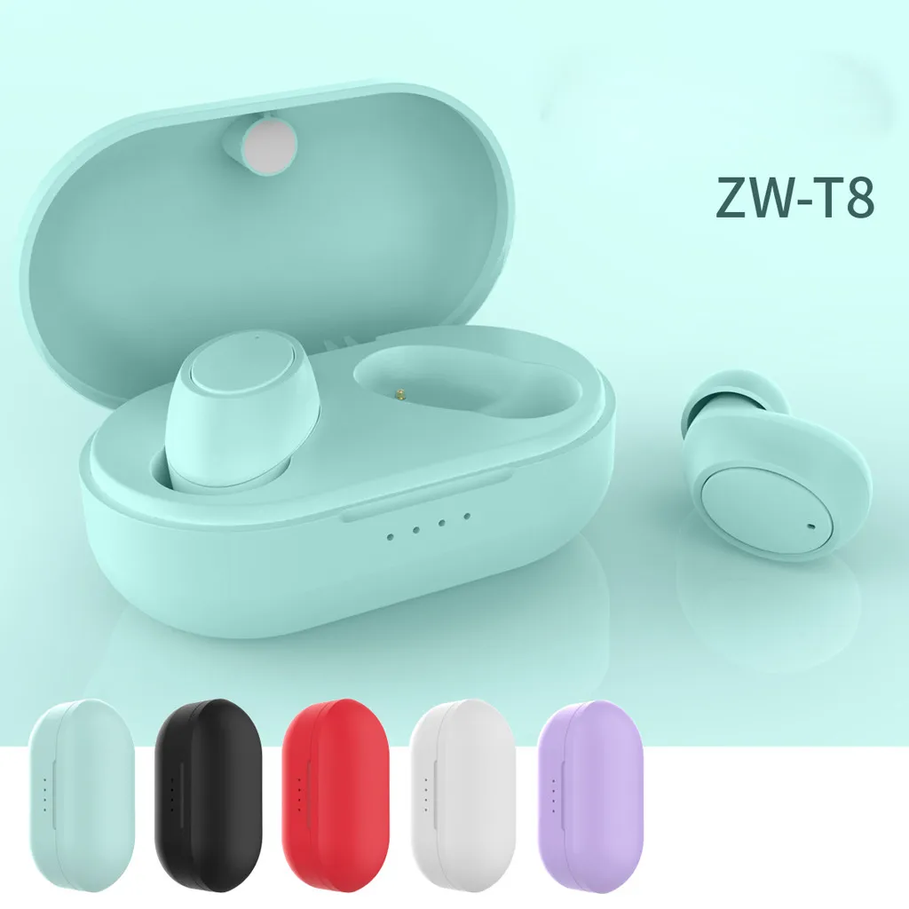 Mosunx T8 TWS стерео звук беспроводные мини наушники Bluetooth спортивные портативная