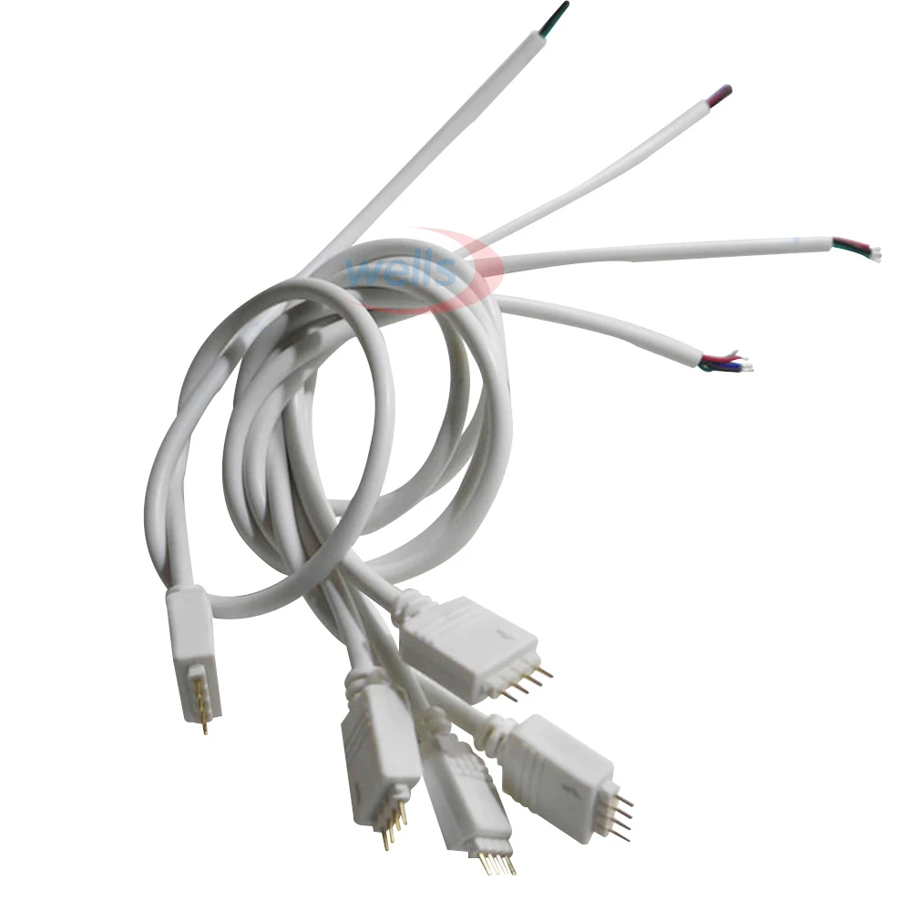 10 шт./лот штекерный соединительный кабель 4-контактный провод для RGB 5050 3528