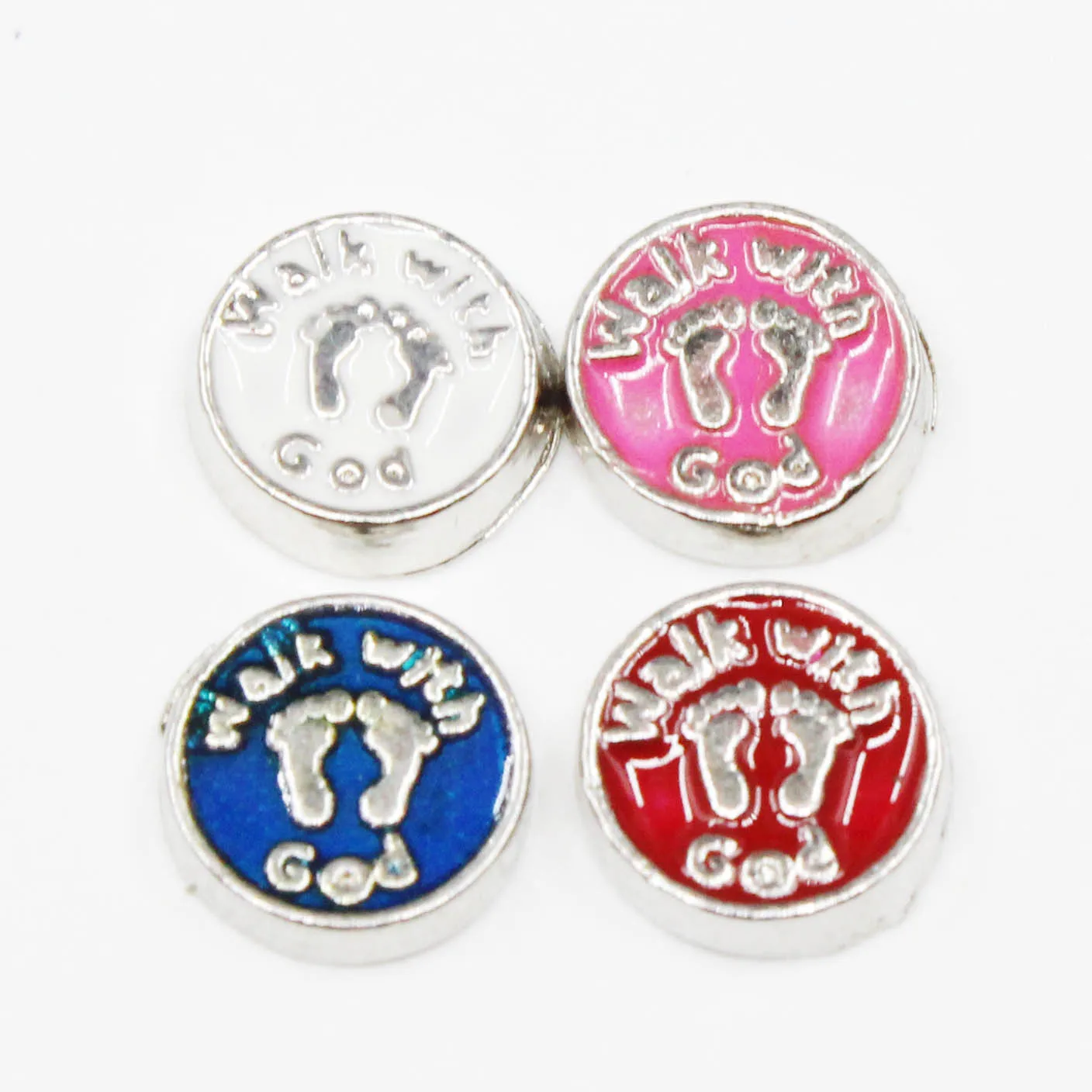 

20pcs/lot Walk With God Floating Charms For Glass Lockets Memory Charms Pendants Jewelry Accessories