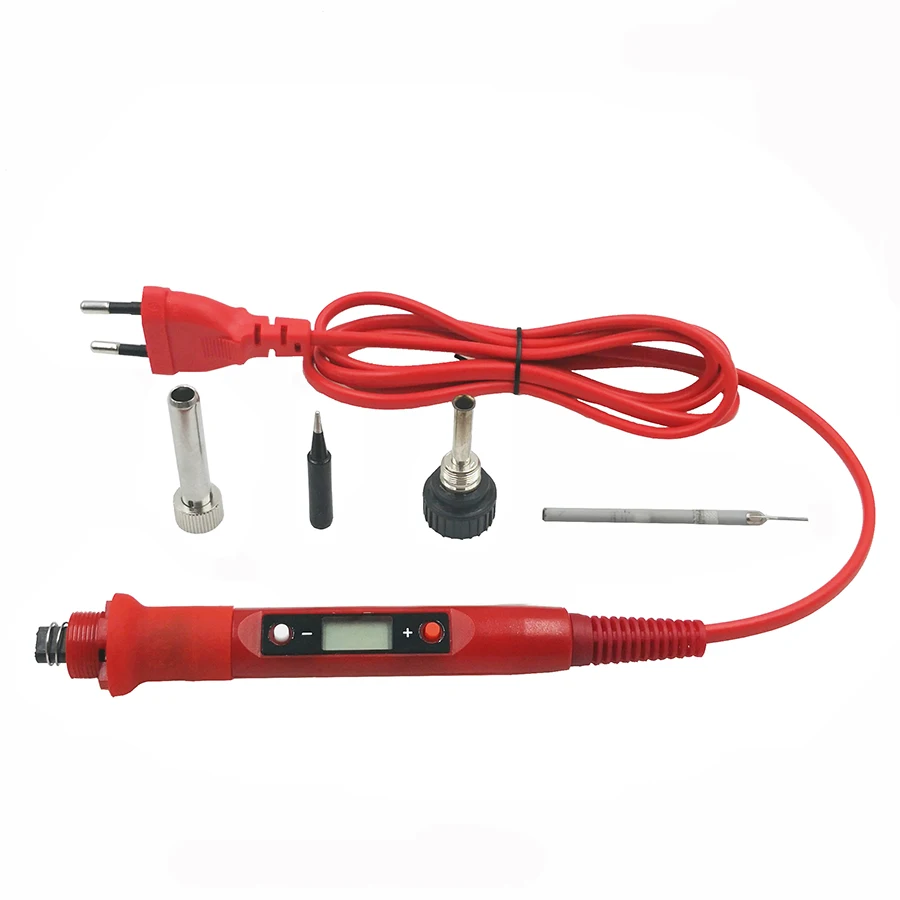 

80W Digital Electric Soldering Iron 220V 110V Temperature Adjustable LCD display Solder welding iron tool kit Tips 60W/80W