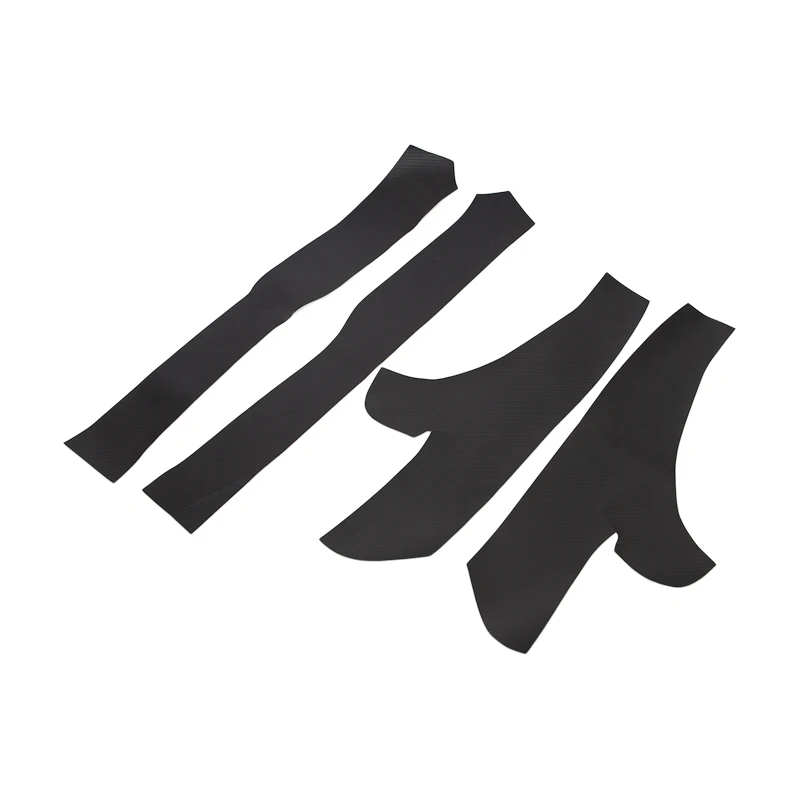 

4 Pieces/Set Leather Car Front Rear Protective Door Sill For Tesla Model 3 2017 2018 2019 2020