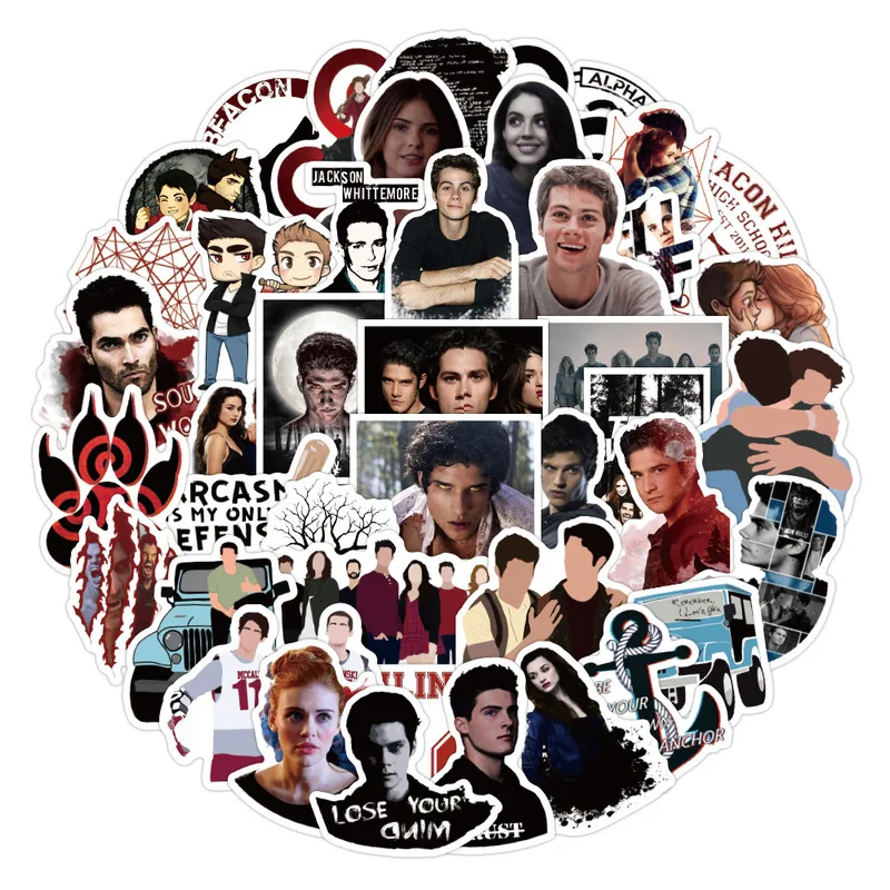 10/50 шт. мягкий чехол Teen Wolf ТВ показать Стикеры s DIY мотоциклетная дорожная Чемодан