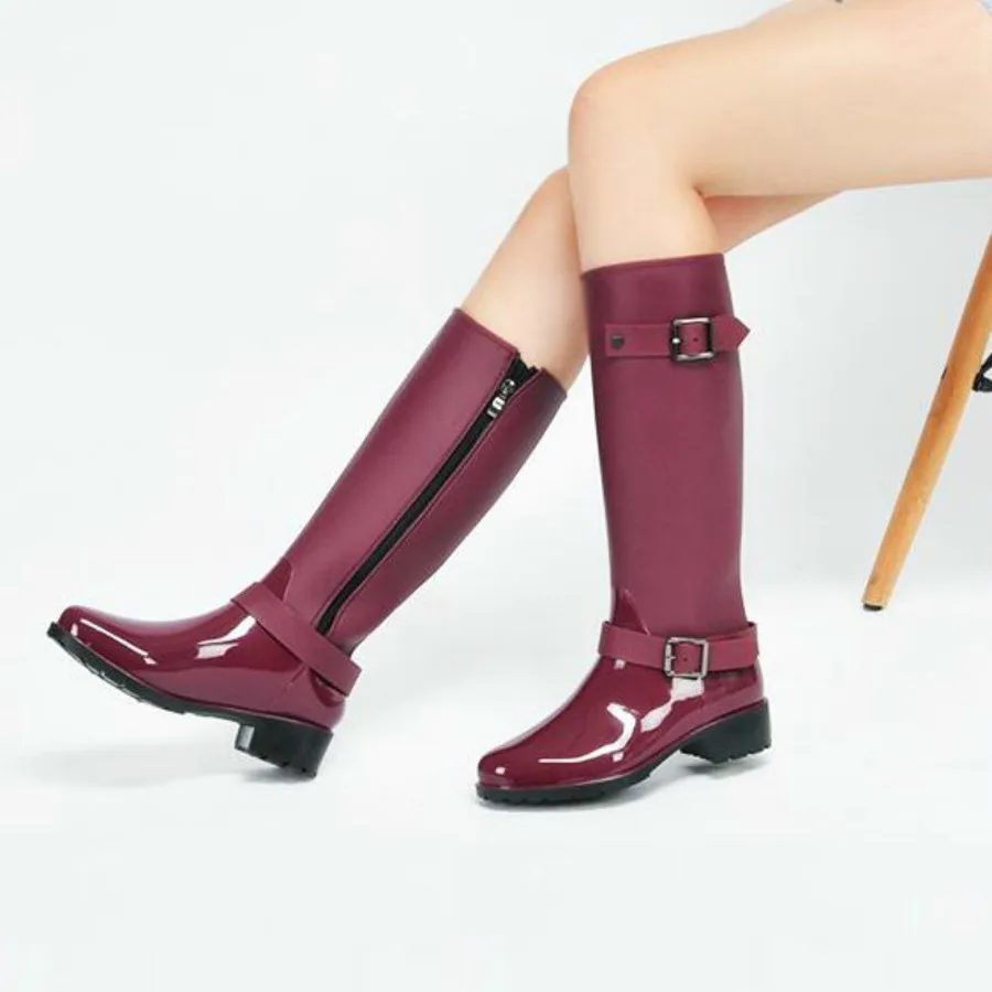 Dwayne rainboots/фирменный дизайн Сапоги до середины икры Студенческие резиновые сапоги