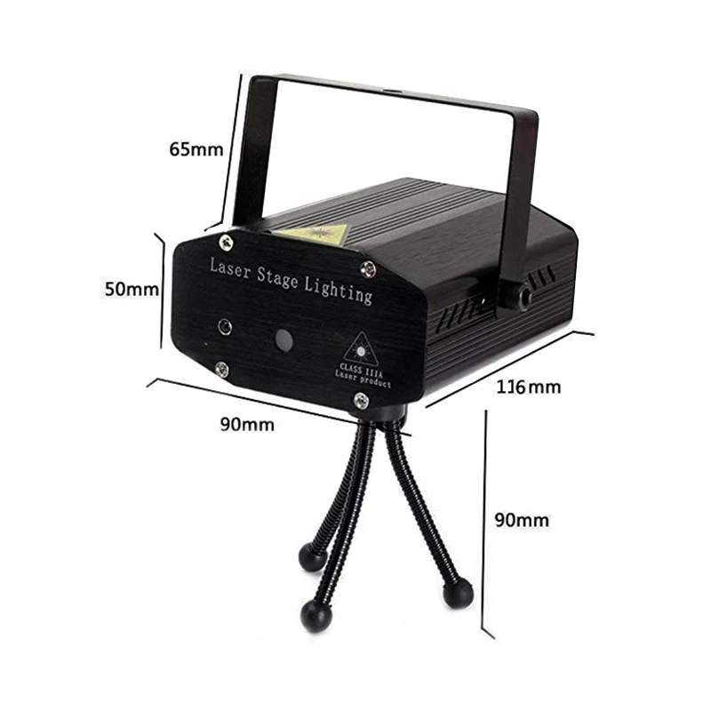 Семейные вечерние мини RG лазерный проектор клубный бар шоу сценический