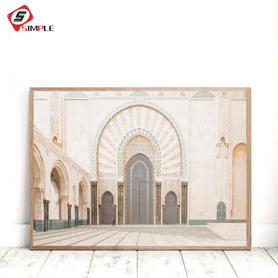 Картина на холсте с изображением старых ворот Марокко плакаты современными