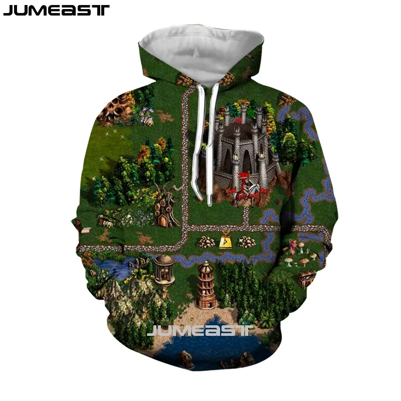 Бренд Jumeast Мужская и Женская толстовка с 3D принтом Классическая игра спортивный