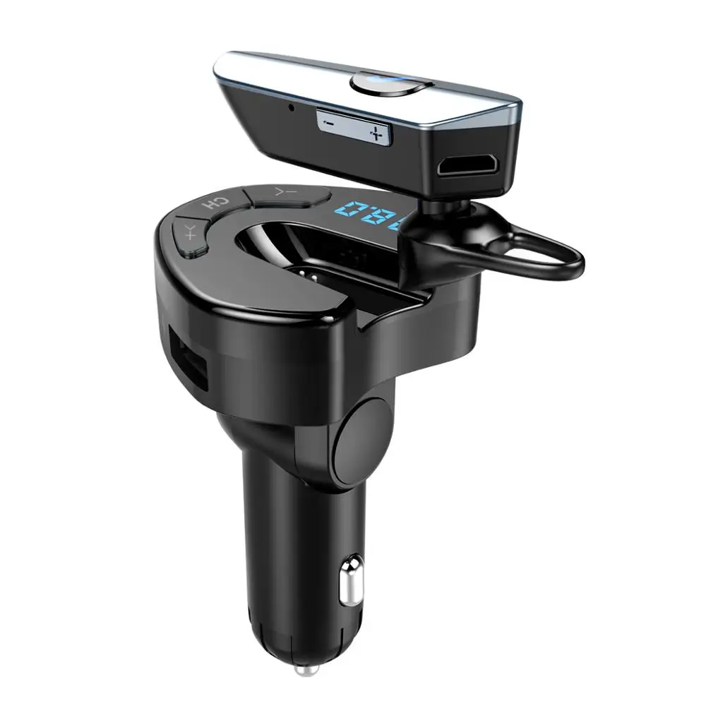 Cden fm передатчик Автомобильный MP3 плеер Беспроводная bluetooth гарнитура