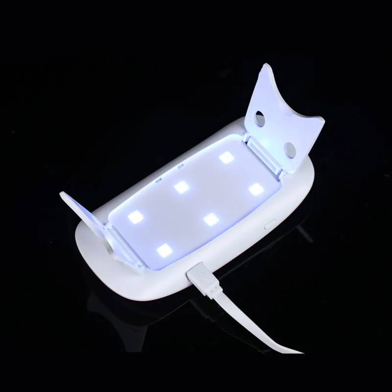 Мини Портативный профессиональный светодиодный УФ светильник 6 Вт Сушилка для