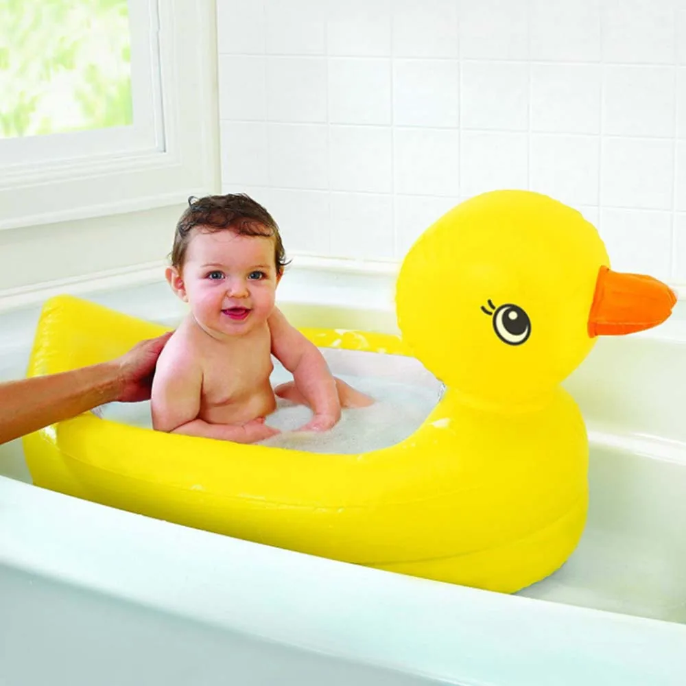 Складная детская мультяшная Милая желтая утка дизайн Ванна детский надувной