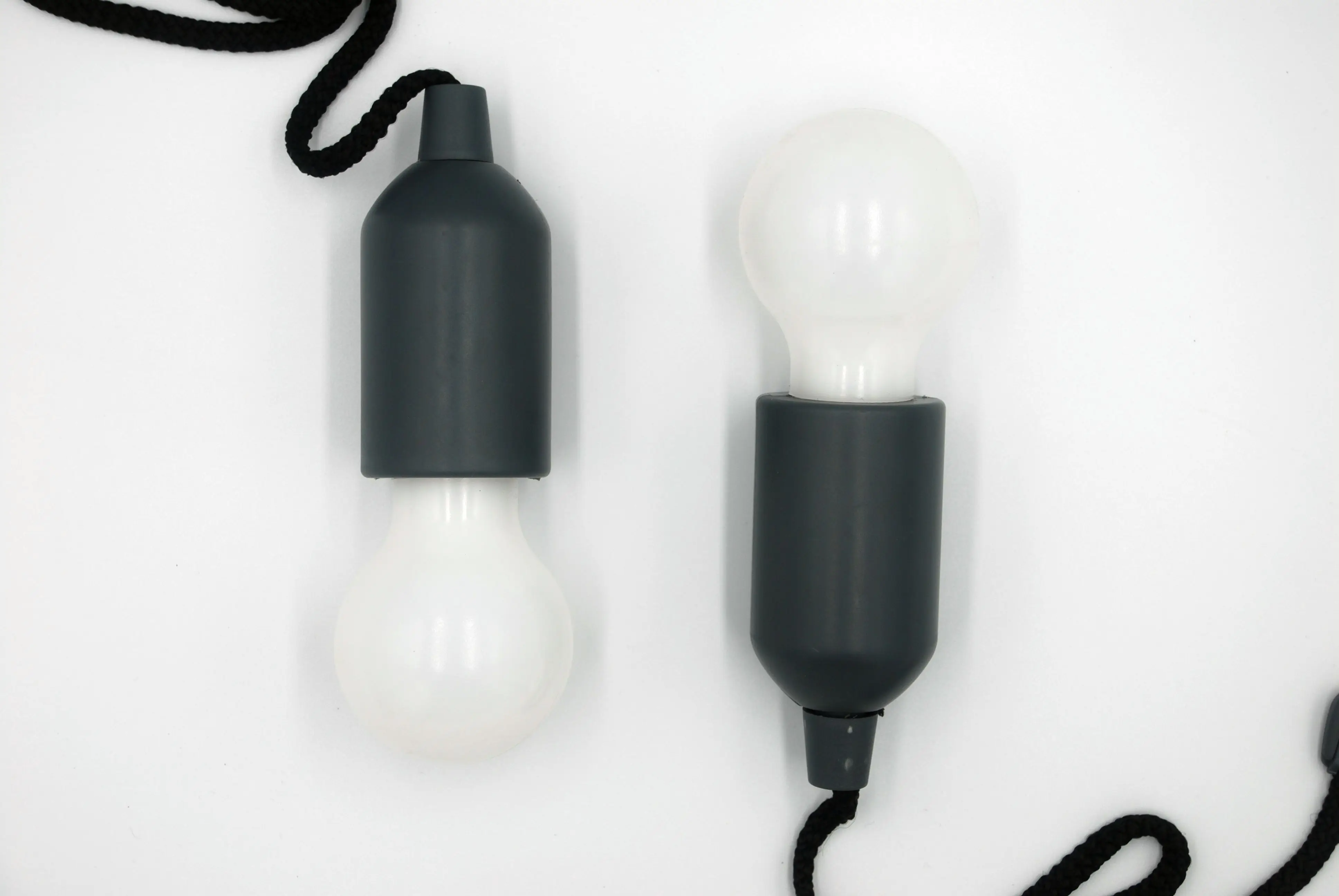 Портативный светодиодный светильник (2 шт.) AAA с питанием от батареи (серый)|Лампы