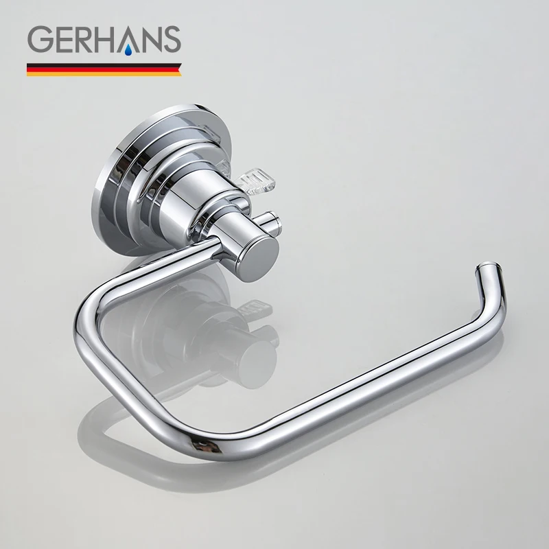 GERHANS Accessories K24203 Бумагодержатель на вакуумных присосках Цвет: Хром|Держатели
