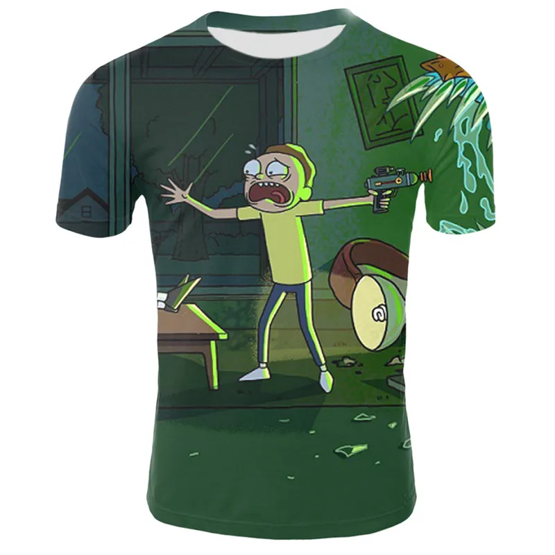 Новинка года; футболка с Мужская 3D футболка Rick and marty By Jm2; летняя футболка; футболки с короткими рукавами и круглым вырезом; Прямая поставка; - Color: TX-DM-1039