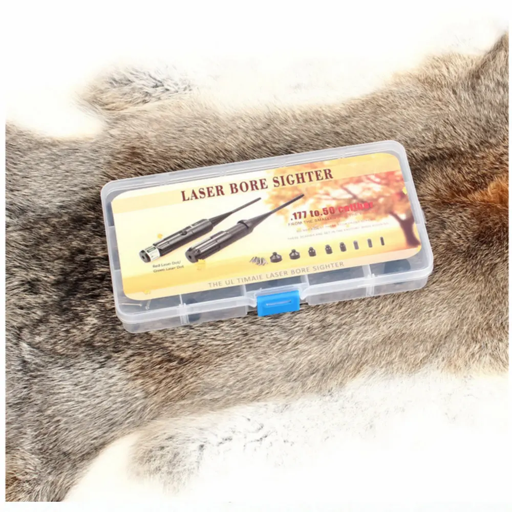 

Red Green Laser Bore Sight kit for .22 to .50 Caliber Scope Rifles Handgun BoreSighter with On/Off Switch