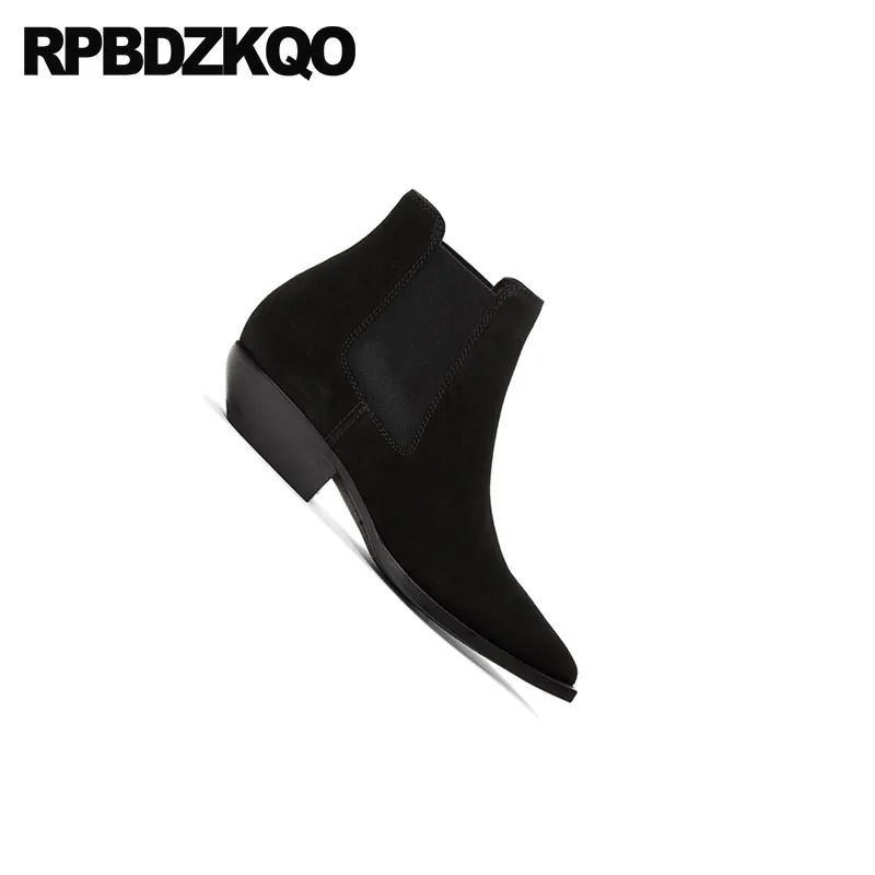 Ковбойские сапоги мужские ковбойские до щиколотки с заостренным носком из