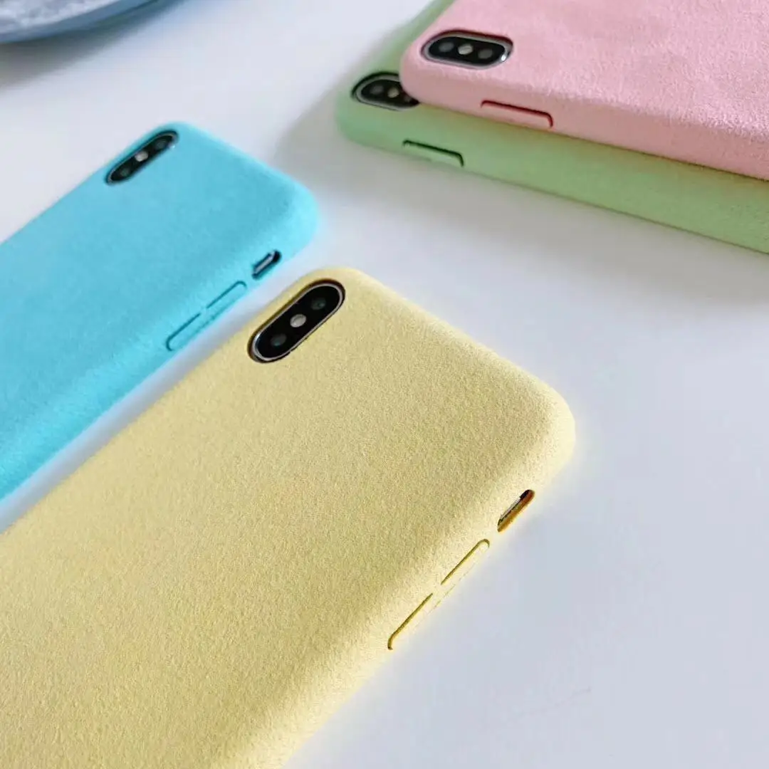 Мягкий чехол из микрофибры Macaron Candy для iphone 7 Ультратонкий силиконовый телефона 6 6S