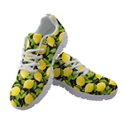 Симпатичные женские повседневные сетчатые кроссовки желтого цвета с изображением лимона для бега 2020, модная спортивная обувь для работников здравоохранения