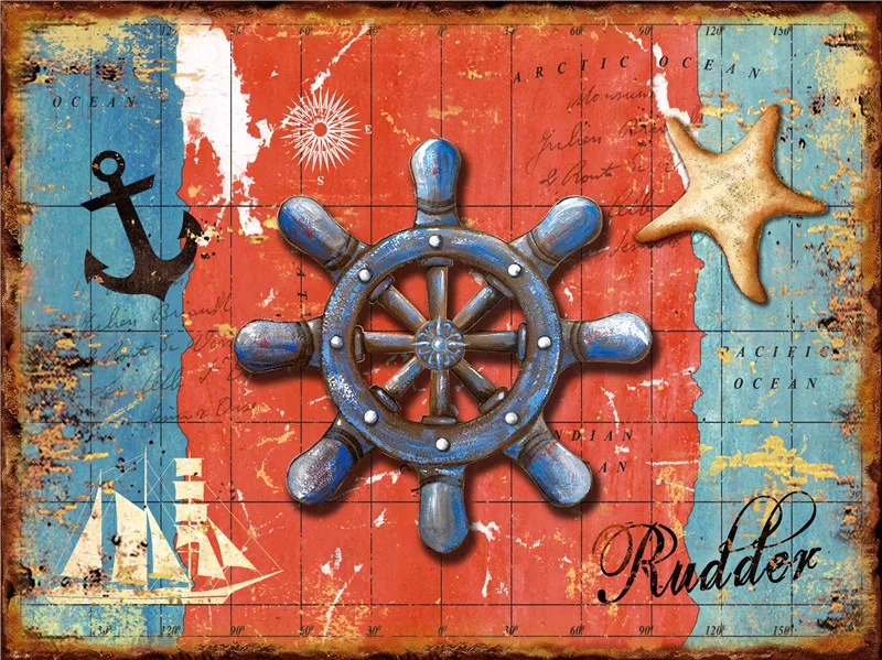 

Original Retro Design Epic Titanic Steamship Navigation Metal Tin Signs Wall Art Decoration for Restaurant/Kitchen/MAN CAVE