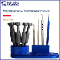 mechanic isort pro storage rack for tweezers and screwdrivers mobile phone service tool screwdriver rotating storage box tools