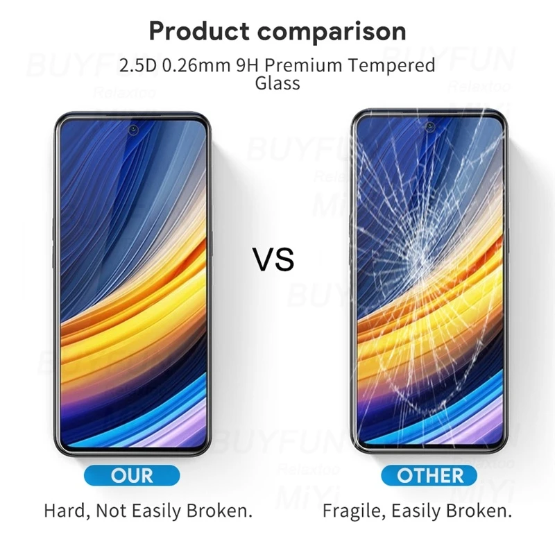 Закаленное стекло для Xiaomi Pocco Poko Poco X3 NFC M3 F2 Pro F1 F3 GT 5G Little X F M 3 Защитная пленка