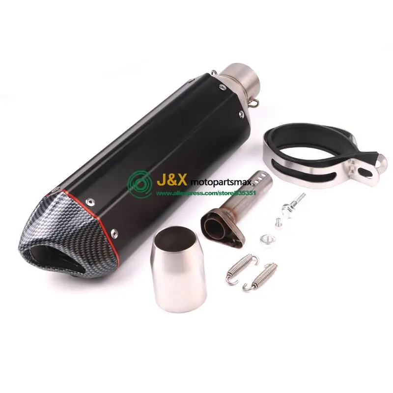 

Motorcycle Exhaust Muffler Escape Middle Contact Pipe Slip On For Yamaha YZF 1000 YZF1000 YZF-R1 R1 2009 To 2014 Exhaust