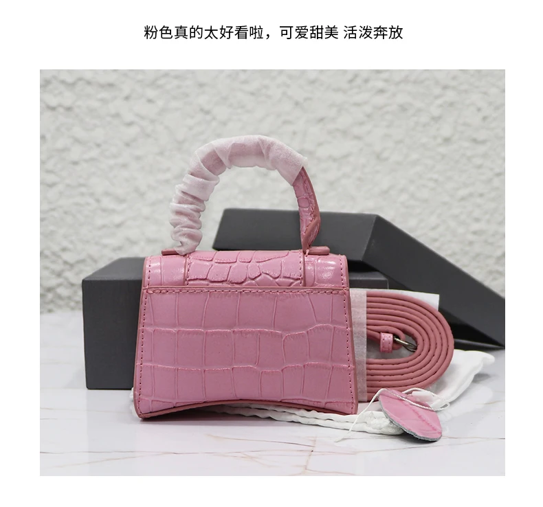 

Luxury designer handbags new crocodile pattern trend B letter buckle portable ladies leather bags shoulder messenger bag women