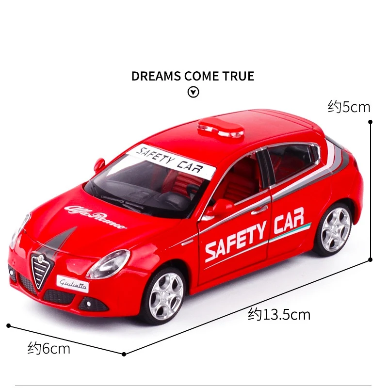 Масштаб 1/32 Alfa Romeo модель спортивного автомобиля игрушечный автомобиль литой
