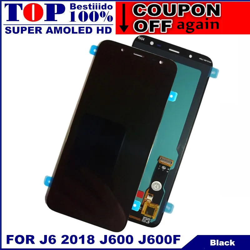 Для samsung Galaxy J6 J600 J600F J600F/DS тест ЖК-дисплей с сенсорным экраном дигитайзер компонент ЖК-замена