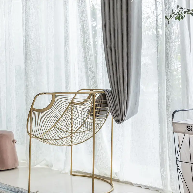 

Bird's Nest White Yarn Fashion Living Room Modern Simple Study Room Nordic Style Balcony Thicken Transparent