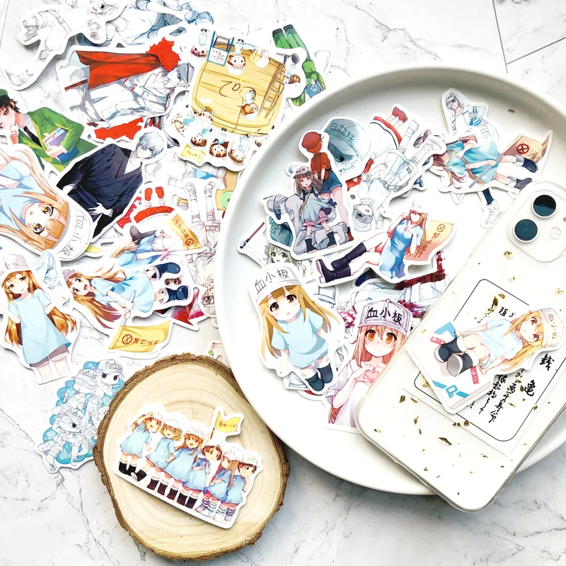 42 шт./компл. короткая футболка с героями из японского аниме рабочей секции