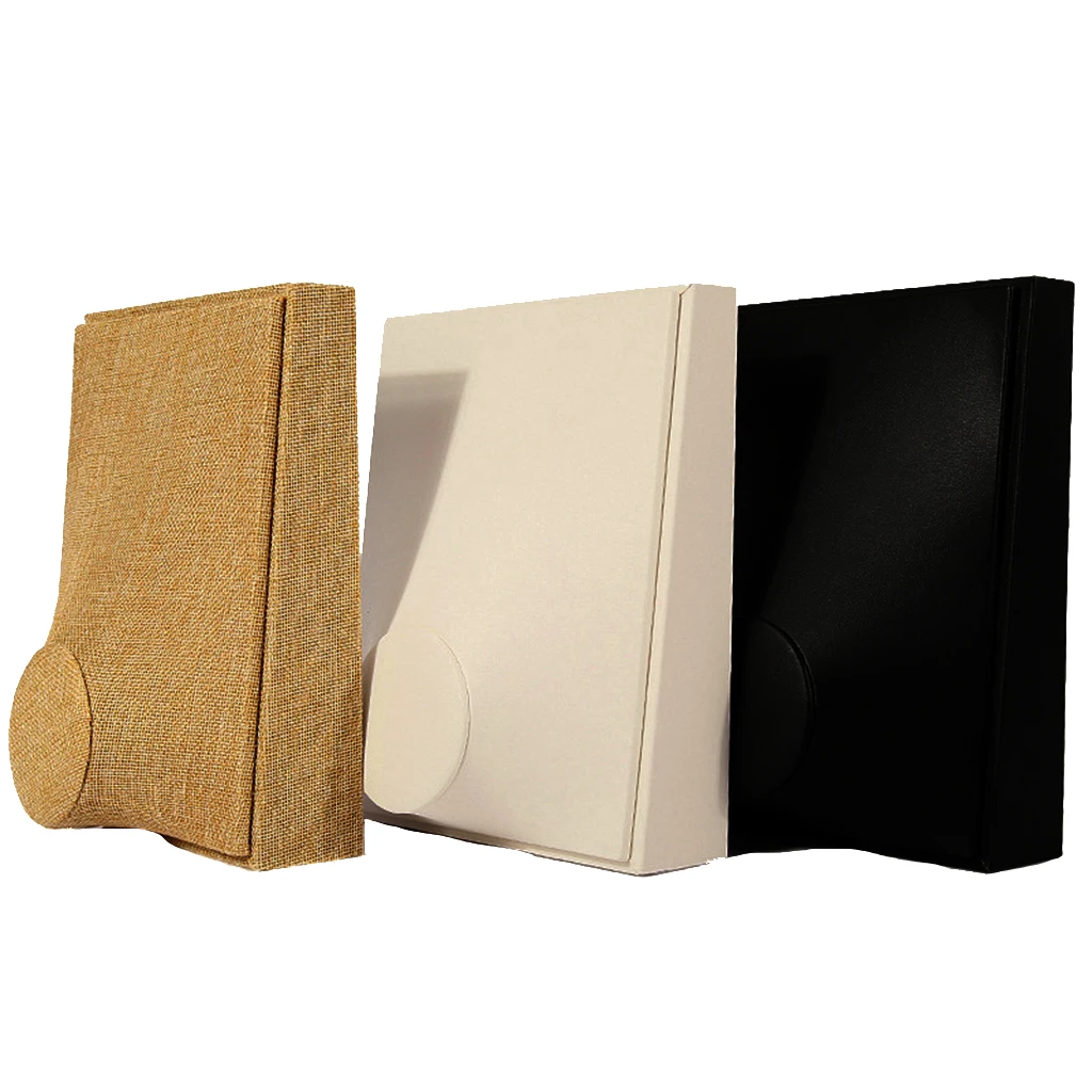 

Mannequin Neck Model Necklace Holder Showcase PU Leather Linen Display Stand