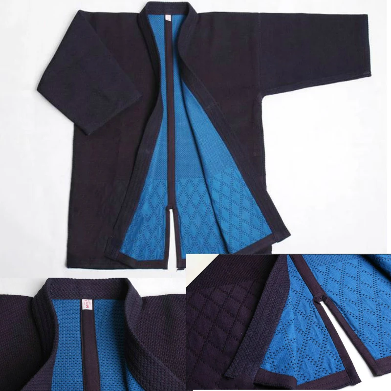 High Quality Kendo Tops 100% Cotton Natural Blue Dye Kendo Kimono Japan Style Aikido Iaido Gi Martial Arts Kendogi Costume
