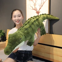 90120cm stuffed animal real life alligator plush toy simulation crocodile dolls kawaii ceative pillow for children xmas gifts