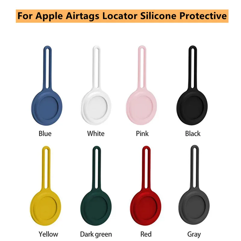 

Для Apple airtag локатор силиконовый защитный рукав металлическая кольцевая пряжка спортивный мягкий пластиковый корпус умные аксессуары)