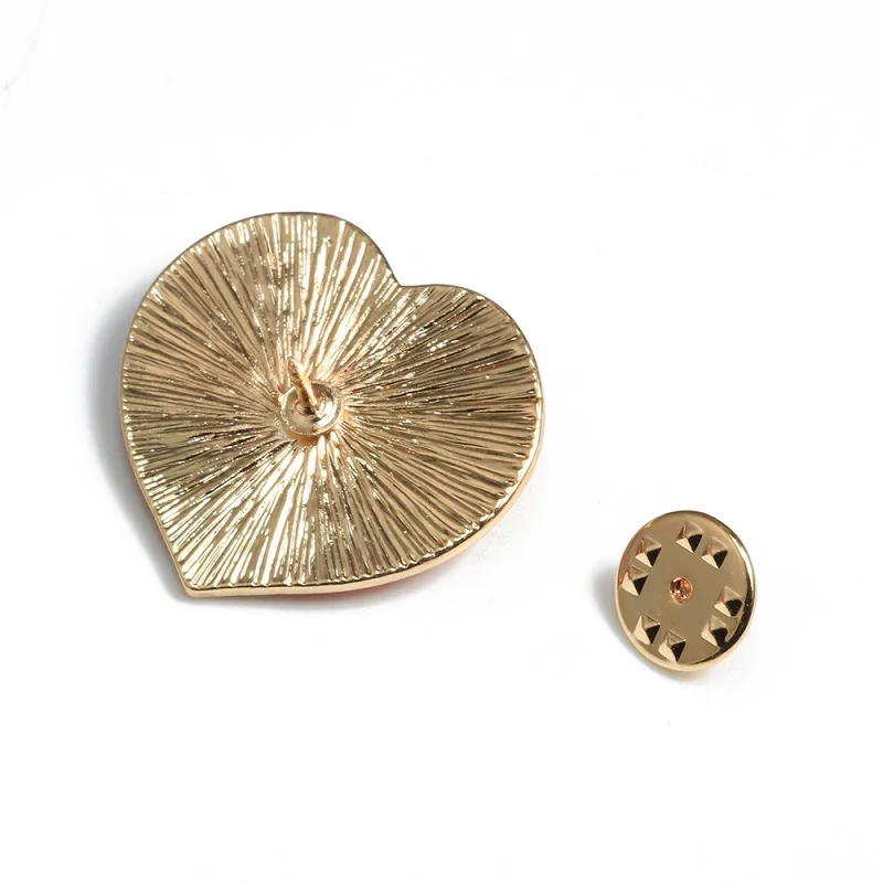 Эмалированная булавка в форме красного сердца свадебная брошь подружки невесты