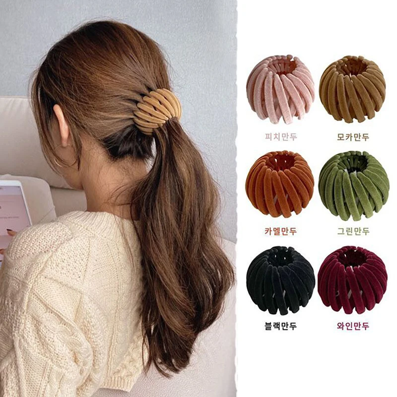 

1 шт. модная женская заколка для волос в пучок с кристаллами заколка для конского хвоста заколка для волос в виде птичьего гнезда расширяющи...