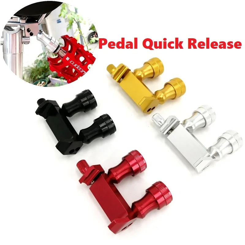 

Folding Bike For Brompton Quick Release Pedal Portable Adapter Aluminum Alloy Mount Fixed Base Bicycle Accessories