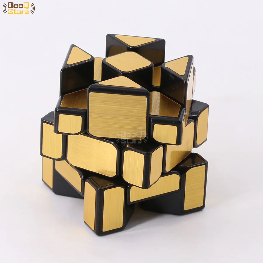 Mofangjiaoshi Fisher золотистый серебристый матовый скоростной куб 3x3x3 необычная форма