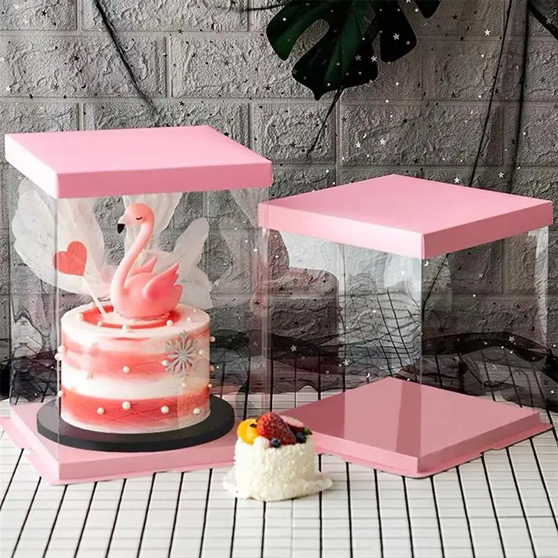 

4 шт. прозрачный торт упаковка коробки шоколад сладости Apple контейнеры подарка на день рождения вечерние свадебные футболки ко Дню Святого В...