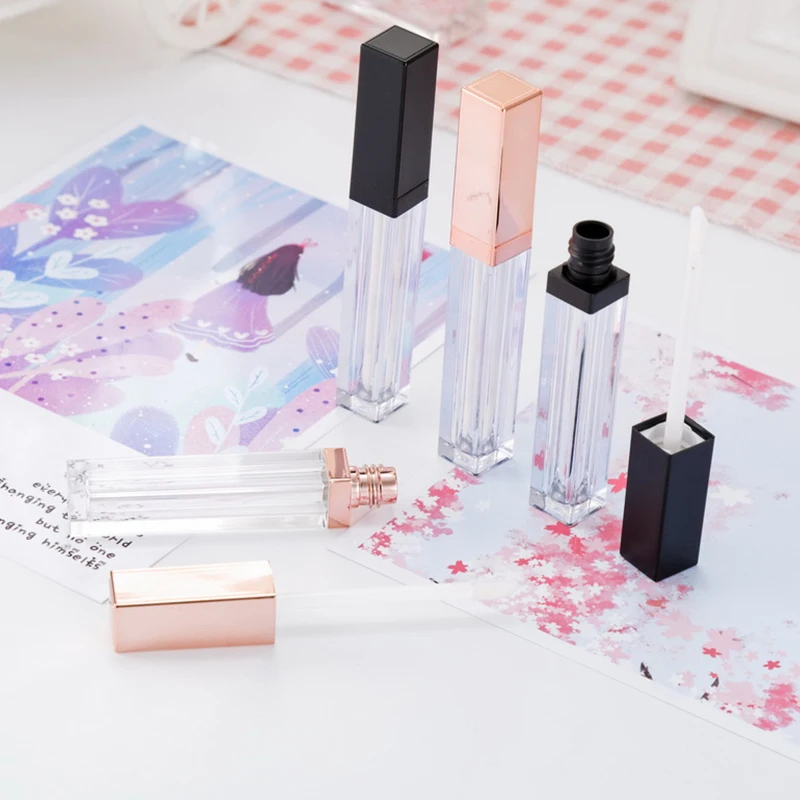 50 шт 5 мл блеск для губ трубки DIY пустые косметические контейнеры многоразовые