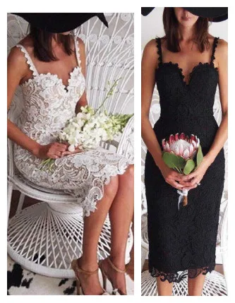 Женское платье-карандаш на тонких бретельках Кружевное облегающее средней длины