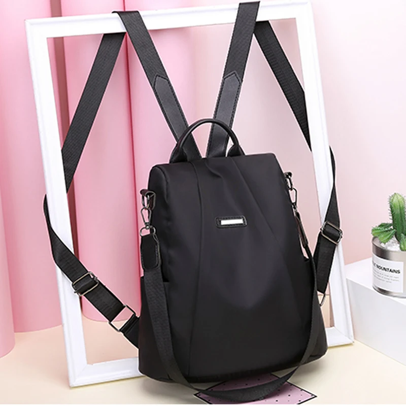 

Women's Portable Anti-theft Travel Backpack Girls Casual Nylon Lager Capacity Shoulder Bag Schoolbag Hot