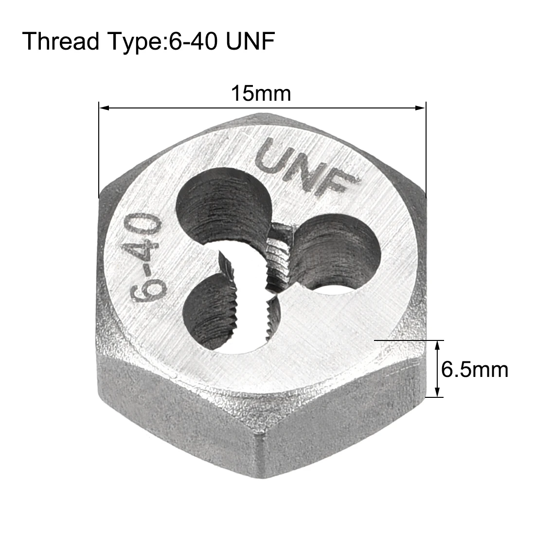 

Uxcell 6-40 UNF Hex Rethreading , , : 2A