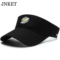 jnket new outdoor travel women empty top hat embroidery sunbonnet visors cap summer hat beach sunhat sunscreen hats
