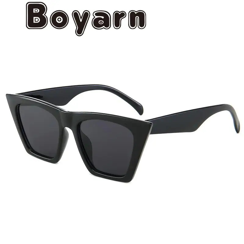 

Boyarn Boyran Colorful frame Sunglasses Women Vintage Oversized Gradient Sunglasses Shades Female Luxury Designer UV400 Sunglass