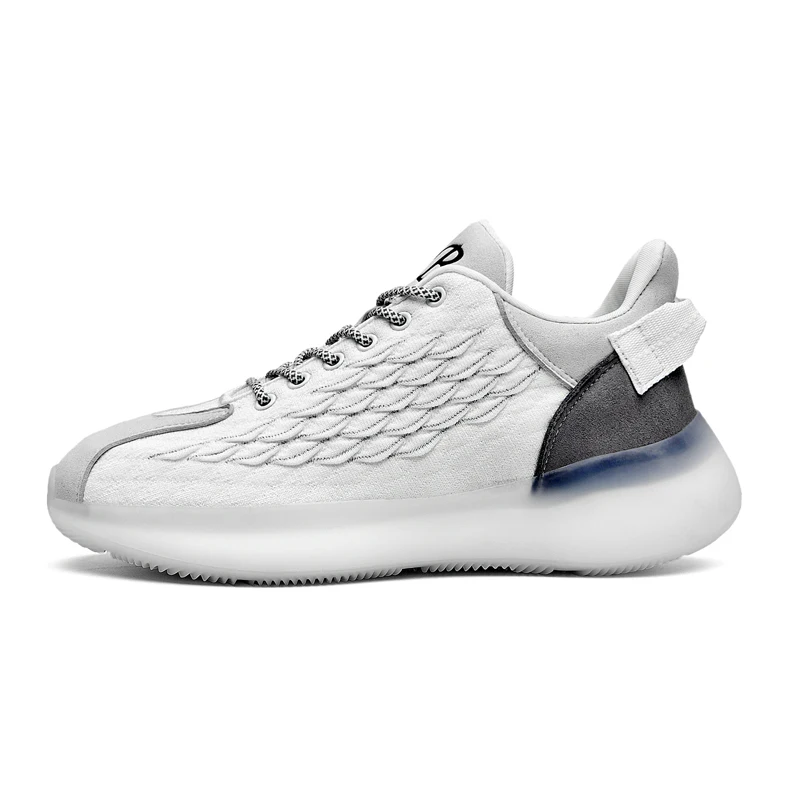 2020 New Men's Casual Shoes Kanye West Men Breathable Flyknit Mesh Running Elastic Sneakers Trainers Boost for Spring Summer | Обувь